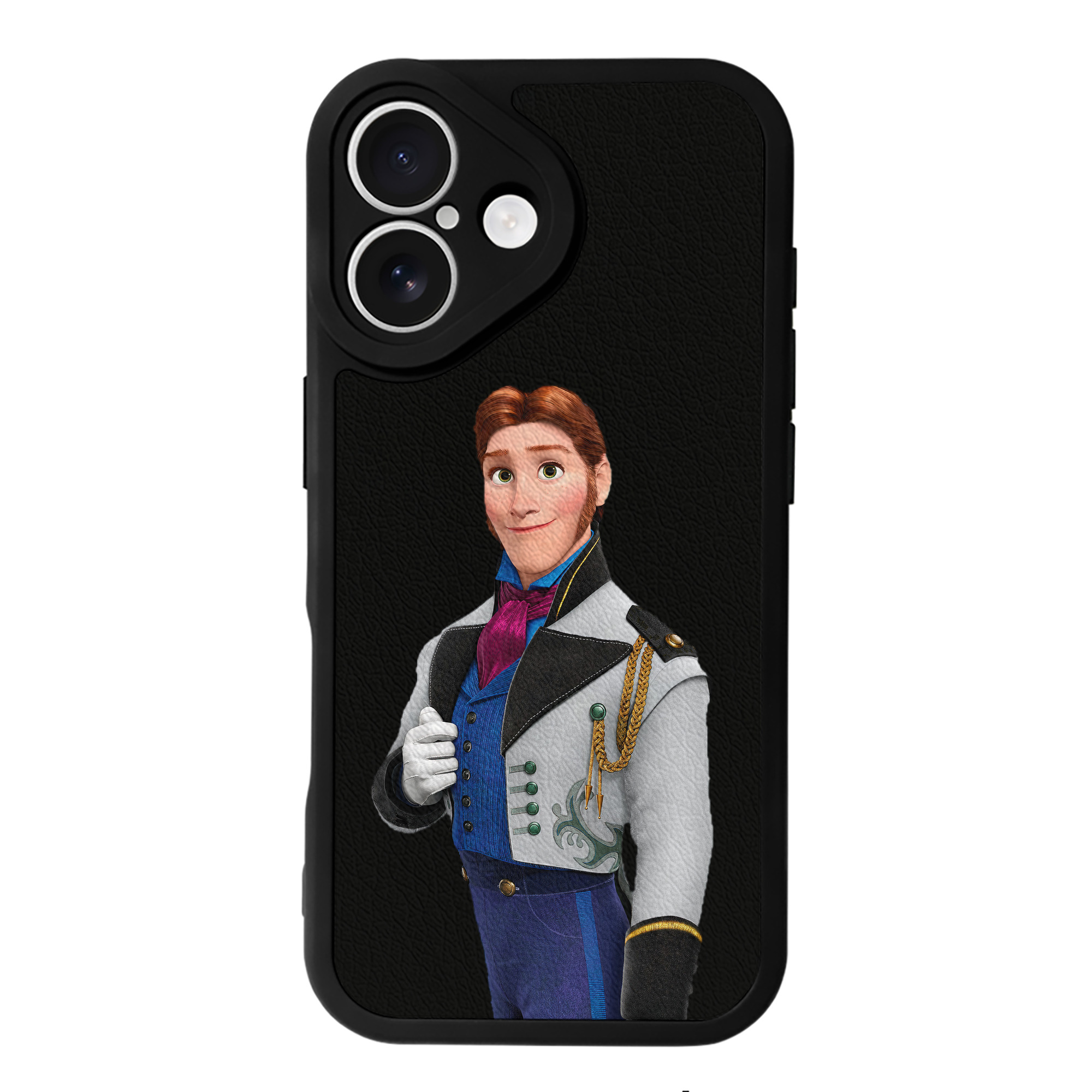 （画像用） アナと雪の女王 アンナ エルサ Frozen Anna Elsa 【iPhone 16シリーズ対応】シリコンスマホケース（レザー調） 材質：シリコン